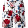 imageJEMITOP Mens 2 Piece Casual Cotton Stretchy Outfit Short Sleeve Button up Shirt and Shorts SetWhiterose