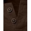 imageJEMITOP Mens Stretchy Short Sleeve Henley TShirt Casual Cotton 2 Buttons Notch Neck Tee ShirtsBrown