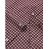 imageJEMITOP Mens Transitional Weather Slim Fit Long Sleeve Button Down Shirt Business Casual Dress Shirts with PocketBurgundy Gingham