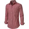 imageJEMITOP Mens Transitional Weather Slim Fit Long Sleeve Button Down Shirt Business Casual Dress Shirts with PocketRed Gingham